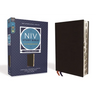 NIV Study Bible, Fully Revised Edition, Large Print, Bonded Leather, Black, Red Letter, Thumb Indexed, Comfort Print
