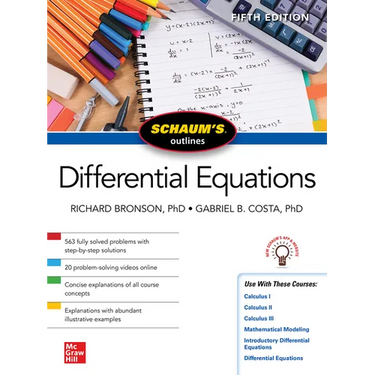Schaum's Outline of Differential Equations, Fifth Edition