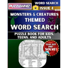 Monsters and Creatures - Themed Word Search - Fun & Educational Puzzles for Kids, Teens, and Adults (Large Print Edition): Featuring Engaging Themed W
