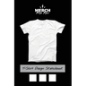 T-Shirt Design Sketchbook: Black and White Tees Template for Your T-Shirt Design Ideas