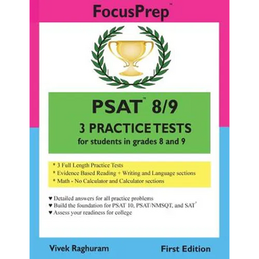 PSAT 8/9 3 Practice Tests: for students in grades 8 and 9