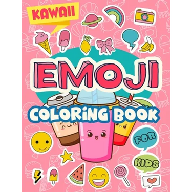 Kawaii Emoji Coloring Book for Kids: Cute