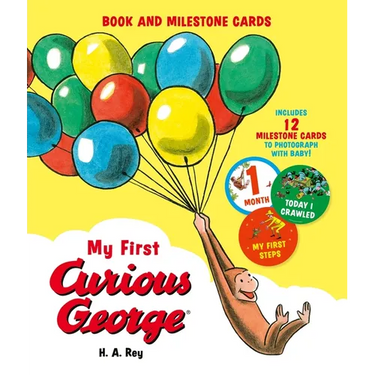 My First Curious George (Book and Milestone Cards)