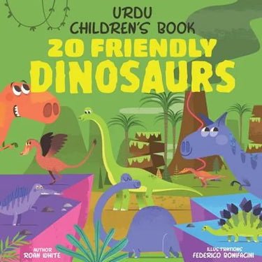 Urdu Children's Book: 20 Friendly Dinosaurs