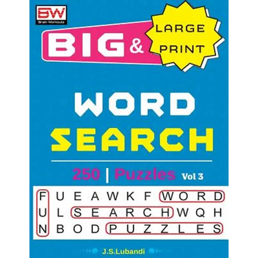 BIG & Large Print WORD SEARCH Puzzles