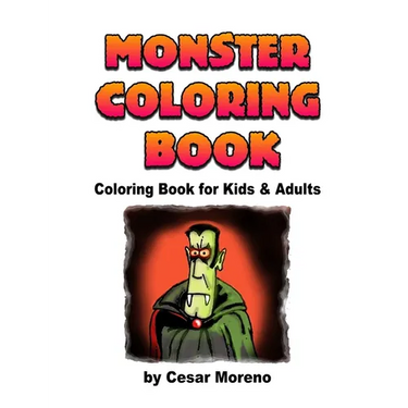 Monster Coloring Book: Coloring book for kids and Adults.