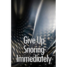 Give Up Snoring Immediately: The key to getting rid of your snoring