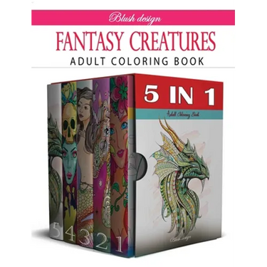 Fantasy Creatures: Adult Coloring Book Collection