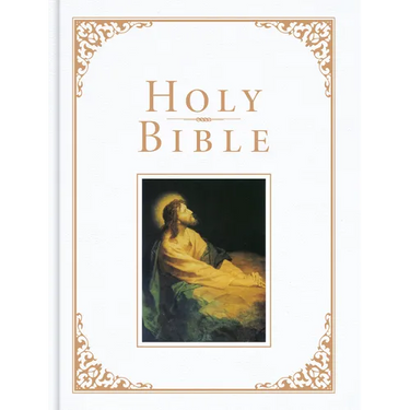 KJV Family Bible, Deluxe White Bonded Leather Over Board: Holy Bible