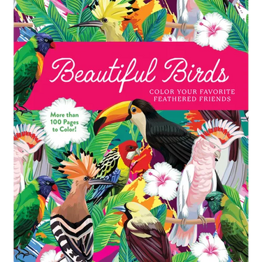 Beautiful Birds: Color Your Favorite Feathered Friends - More Than 100 Pages to Color!