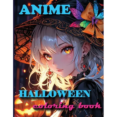 Anime Halloween Coloring Book