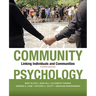 Community Psychology: Linking Individuals and Communities