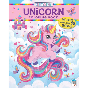 Totally Awesome Unicorn Coloring Book with Stickers