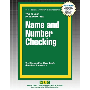 Name and Number Checking