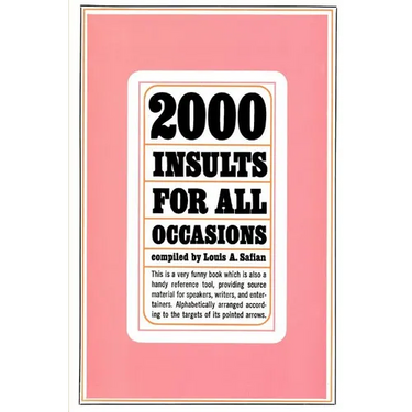 Two Thousand Insults for All Occasions