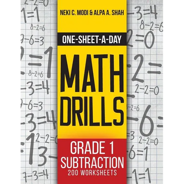 One-Sheet-A-Day Math Drills: Grade 1 Subtraction - 200 Worksheets (Book 2 of 24)