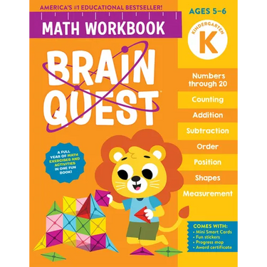 Brain Quest Math Workbook: Kindergarten