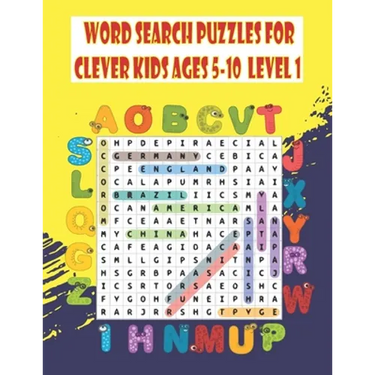 Word search puzzles for clever kids ages 5-10: Practice Spelling, Learn Vocabulary, and Improve Reading Skills, activity workbook to MAKE SMART KIDS S
