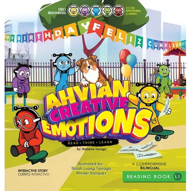 Ahvian The Creative "Emotions" - Bilingual Reading Book: (Read, Think, Learn) - Social Emotional Learning (SEL) Resources