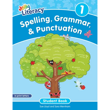 Spelling, Grammar, & Punctuation Student Book 1: In Print Letters (American English Edition)