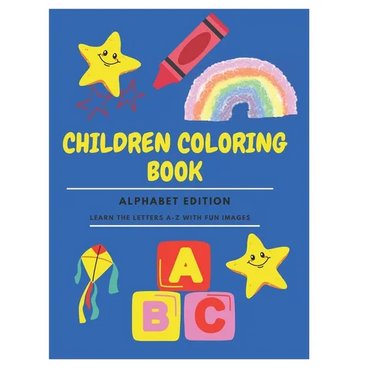 Children Coloring Paperback Book 8.5''-11'' for Kids Age 2-7: Learn the Alphabet with Fun Images