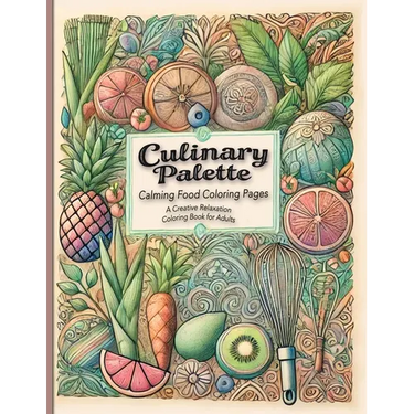 Culinary Palette Calming Food Coloring Pages: Discover Stress Relief with Food-Themed Coloring Pages Featuring Recipes and Cooking Tips