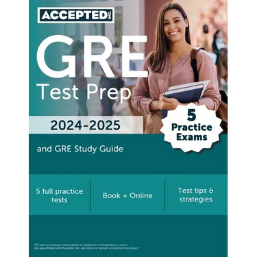 GRE Test Prep 2024-2025: 5 Practice Exams and GRE Study Guide Book