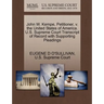 John W. Kempe, Petitioner, V. the United States of America. U.S. Supreme Court Transcript of Record with Supporting Pleadings