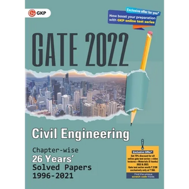 GATE 2022 Civil Engineering - 26 Years Chapter-wise Solved Papers (1996-2021)
