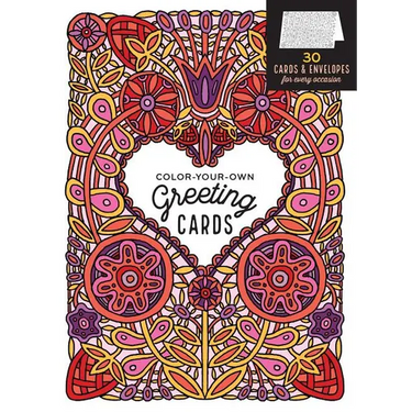 Color-Your-Own Greeting Cards: 30 Cards & Envelopes for Every Occasion