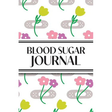 1-Year Daily Blood Sugar Journal (Flower Medical Plasters): 6"x9" 52+ Extra Weeks Daily Blood Sugar Logbook Tracker Complete with Monthly Trend Graphs