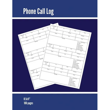 Phone Call Log: Phone Memo Message Book, Record 3 Telephone Messages Per Page, Calls Tracker, Keeping Track Voice Mail, Journal, Notebook