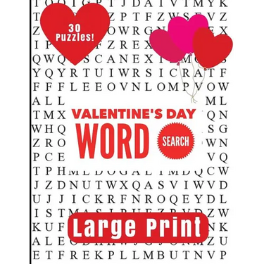 Valentine's Day Large Print Word Search