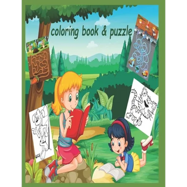 Coloring Book & puzzle: coloring book & puzzle