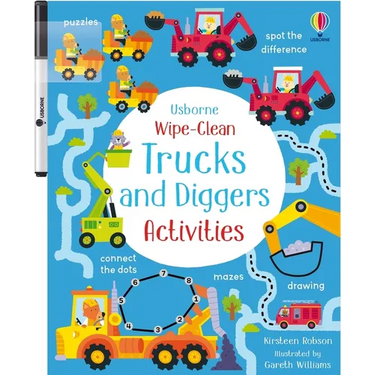 Wipe-Clean Trucks and Diggers Activities