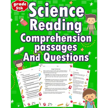 science reading comprehension passages and questions for 5th grade: Unleash 5th-grade brilliance with our mind-bending science reading passages! Excit