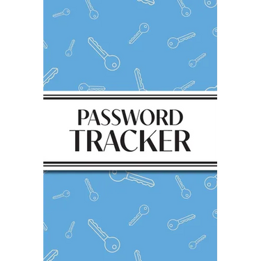 Password Tracker (Blue Keys): 6"x9" Alphabetical Password Logbook for Easy Organization