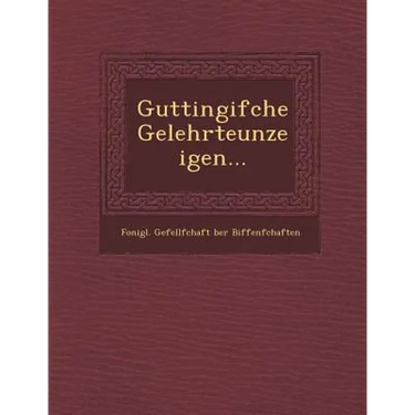 Guttingifche Gelehrteunzeigen...