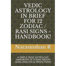 Vedic Astrology in Brief for 12 Zodiac / Rasi Signs - Handbook!: A Simple Vedic Astrology Handbook of Zodiac/Moon Signs Analysis & Predictions!