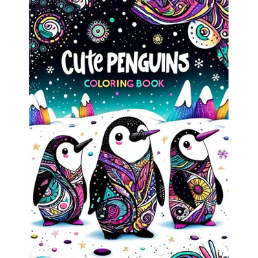 Cute Penguins Coloring book: Featuring adorable penguin duos and playful scenes, this collection is perfect for spreading friendship and happiness