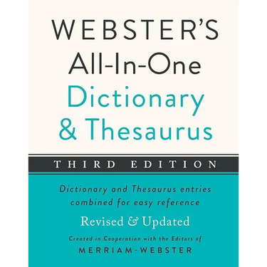Webster's All-In-One Dictionary and Thesaurus, Third Edition