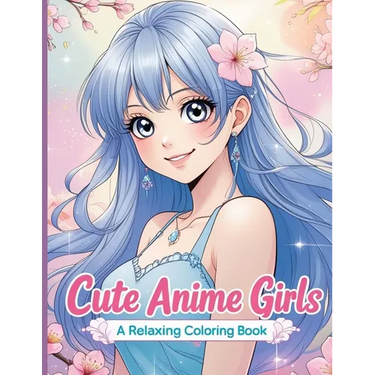 Cute Anime Girls: A Relaxing Coloring Book