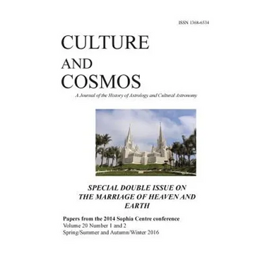 Culture and Cosmos Vol 20 1 and 2: Marriage of Heaven and Earth