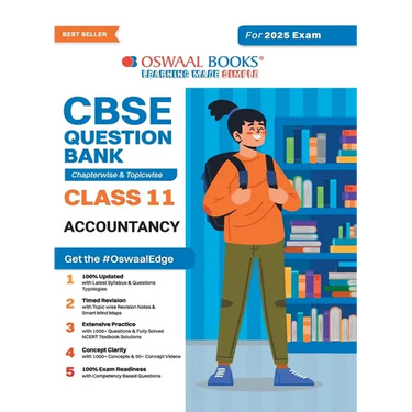 Oswaal CBSE Question Bank Class 11 Accountancy, Chapterwise and Topicwise Solved Papers For 2025 Exams