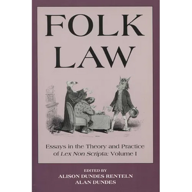 Folk Law Folk Law Folk Law: Essays in the Theory and Practice of Lex Non Scripta Essays in the Theory and Practice of Lex Non Scripta Essays in th