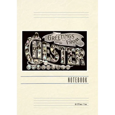 Vintage Lined Notebook Greetings from Chester