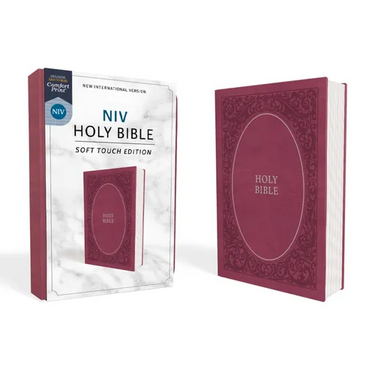 NIV, Holy Bible, Soft Touch Edition, Imitation Leather, Pink, Comfort Print