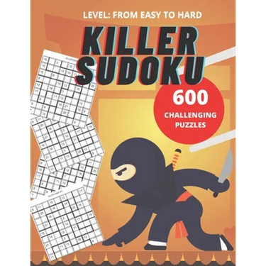 Killer Sudoku: 600 Sudoku challenging puzzles (easy to hard): Puzzle Book, 11.00" x 8.50"