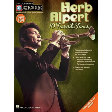 Herb Alpert - Jazz Play-Along Volume 164 Book/Online Audio