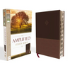 Amplified Study Bible, Imitation Leather, Brown, Indexed